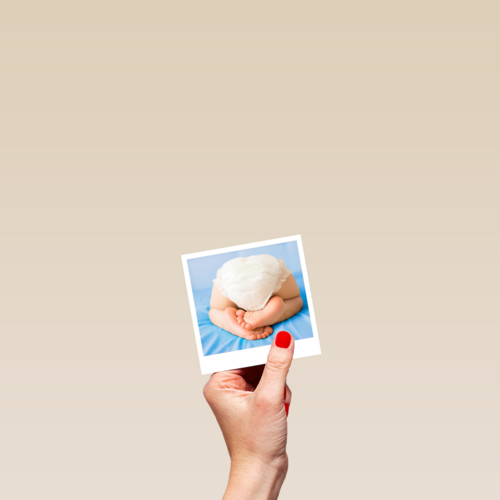 Polaroidkaart baby zoon