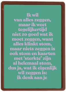 Wat ik eigenlijk wil zeggen Ik denk aan je