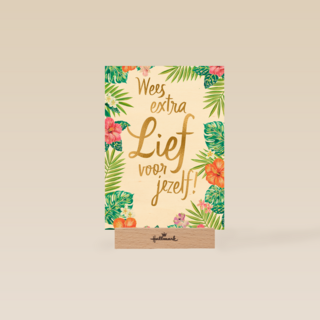 Beterschapskaart Botanical Wees extra lief voor jezelf