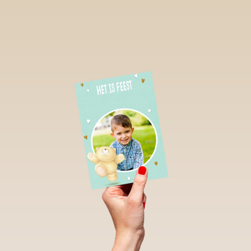 het is feest met een forever friends fotokaart