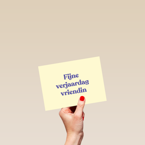 verjaardagskaart vrouw hip fijne verjaardag vriendin