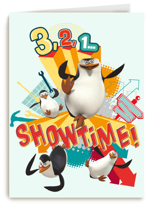 Penguins Verjaardagskaart 321 showtime