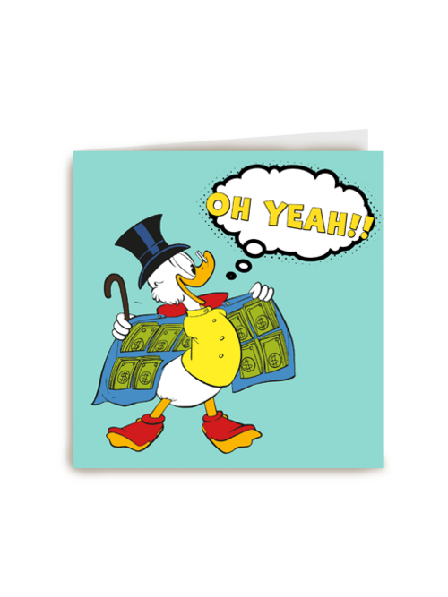 Nieuwe baan kaart Dagobert Duck