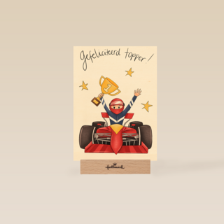 Matia studio raceauto gefeliciteerd topper