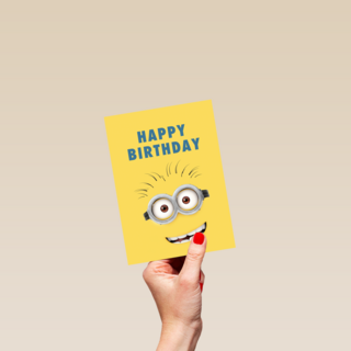 Minions verjaardagskaart happy birthday