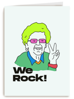 Vriendschap kaart we rock