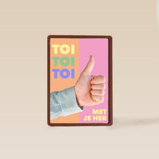 herkansing kaart toi toi toi
