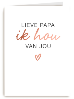 vaderdag kaart hip lieve papa ik hou van jou