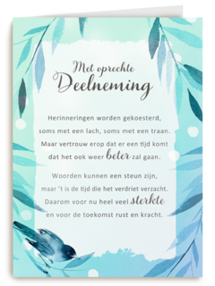 Deelnemingskaart Sterkte More than words