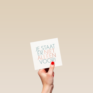 Sterktekaart Je staat er niet alleen voor