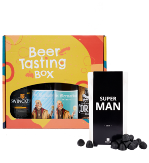 Giftset Super Man Met Beer Tasting Box