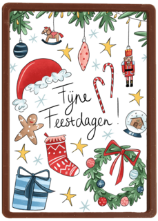 kerstkaart kerst items vrolijk design matia studio