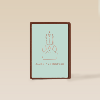 fijne verjaardag met deze cupcake