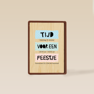 uitnodiging voor een feestje