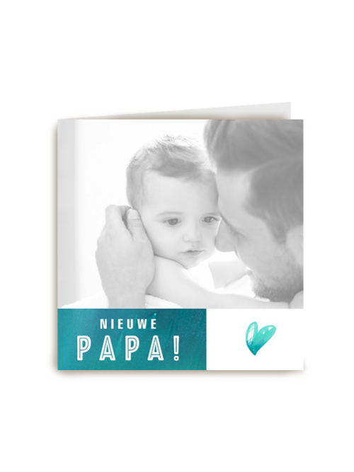vaderdagkaart voor een hele nieuwe papa