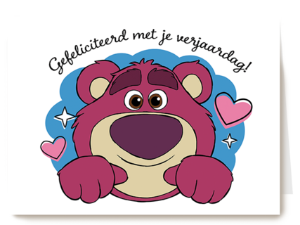 Disney Lotso Gefeliciteerd verjaardag