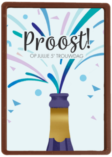 Proost op jullie 5e trouwdag