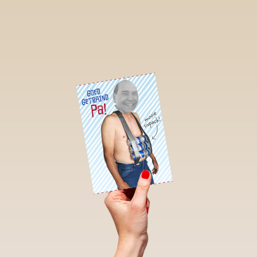 vaderdag kaart grappig goed getraind pa