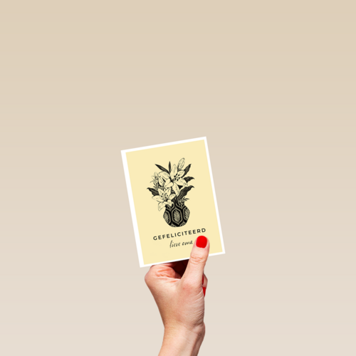 een mooie bos bloemen voor een mooie jarige