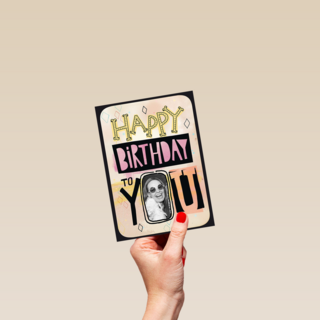 happy birthday met foto in de o