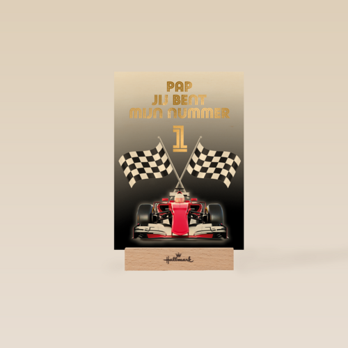 Pap jij bent mijn nummer 1 formule 1