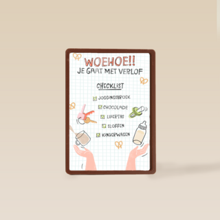 zwangerschap woehoe je gaat met verlof