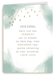 herinner je moeders warme omhelzing kaart