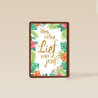 Beterschapskaart Botanical Wees extra lief voor jezelf