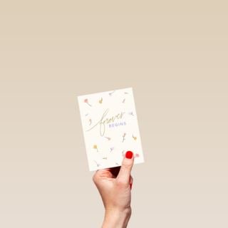 forever begins on your wedding day with flowers