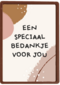 bedanktkaart een speciaal bedankje voor jou