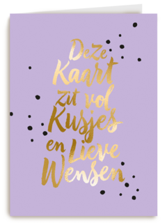liefdeskaart deze kaart zit vol kusjes