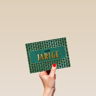 verjaardag kaart voor de jarige