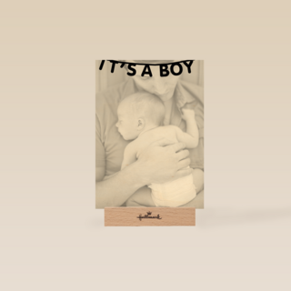 fotokaart enkel its a boy vlaggetje