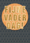 vaderdag kaart klassiek patroon fijne vaderdag