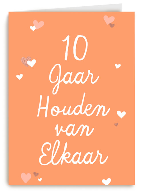10 Jaar houden van elkaar