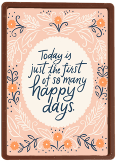 Trouwkaart Engels Today is just the first of so many happy days