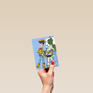 Rijksmuseum X Toy Story kaart Woody Buzz and Rex