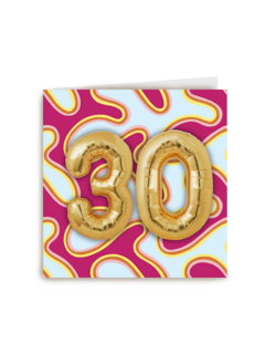 gouden ballonnen met 30 jaar