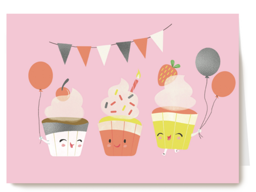 slingers ballonnen en cupcakes