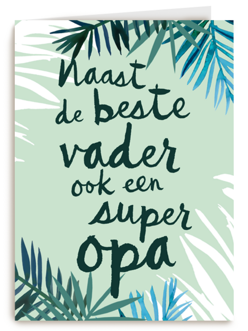 naast de beste vader ook een super opa