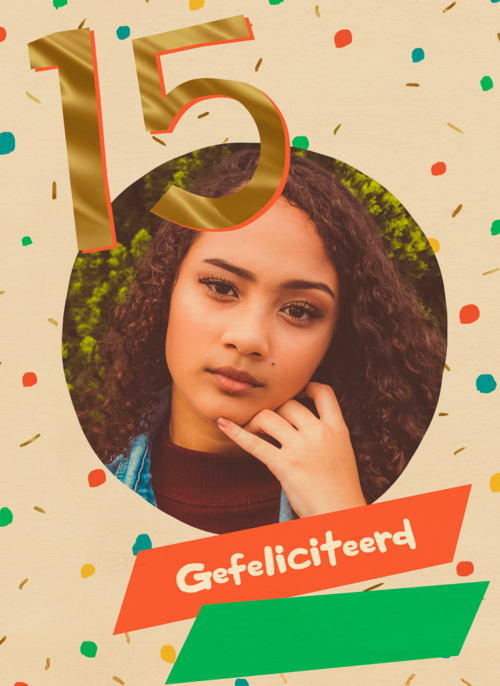 Gefeliciteerd 15 jaar fotokaart