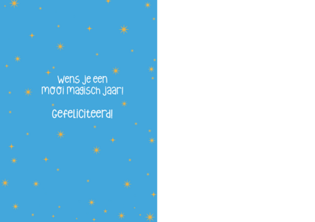 Harry Potter Fotokaart Blauw