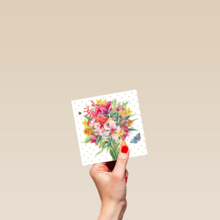 Kaart flowers by Marjolein Bastin Boeket bloemen