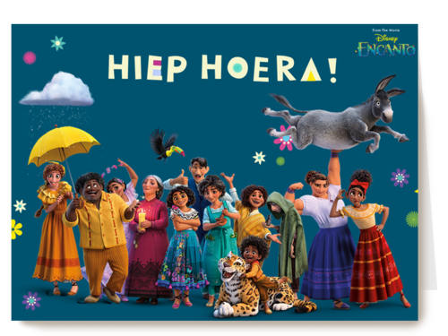 Verjaardagkaart Disney Encanto hiep hoera