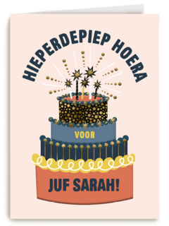 hieperdepiep hoera me een taart