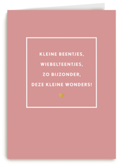 geboorte meerling roze kleine beentjes wiebelteentjes