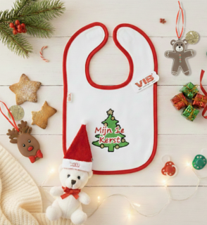 Slabbetje Baby Mijn 1e Kerst 