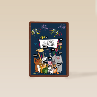 gelukkig nieuwjaar van alle dieren