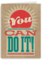 succes kaart you can do it