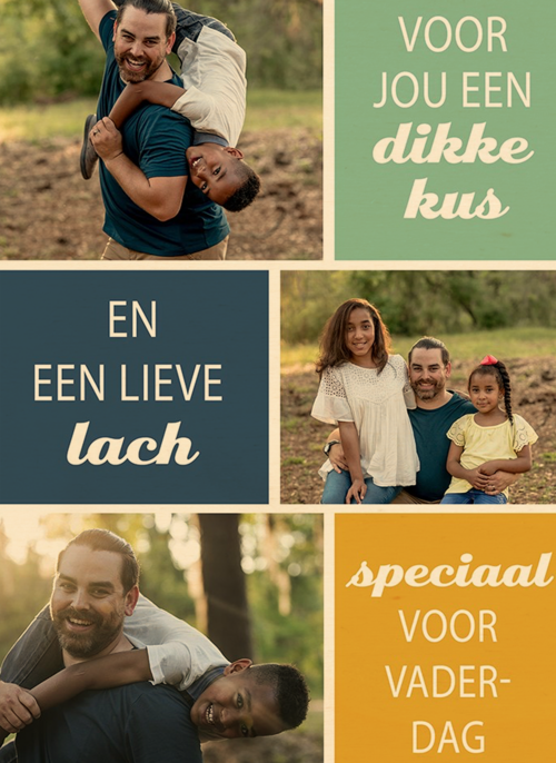 fotokaart vaderdag 3 fotos